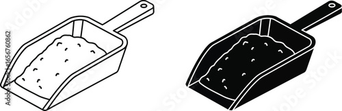 Downloadable scoop vector illustration for graphic design use