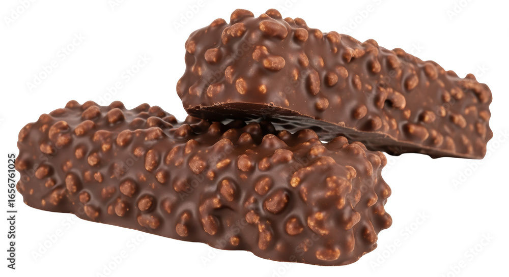 Isolated Two Chocolate Bars Isolated Two Chocolate Bars