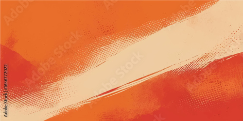 Red grunge background with textured stripes and vintage design elements