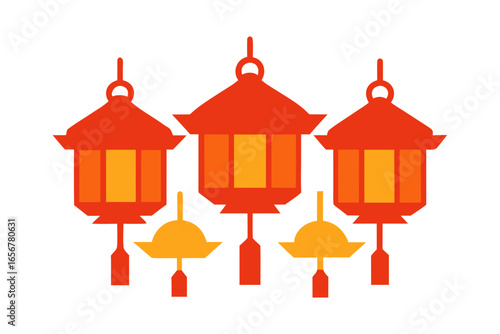 chinese lantern with lanterns