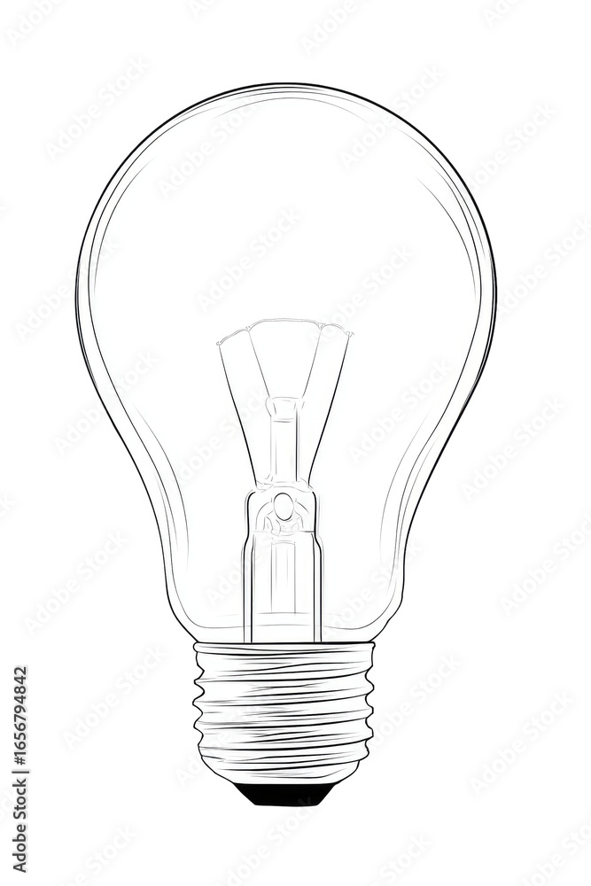 Simple, white lightbulb graphic Simple, white lightbulb graphic