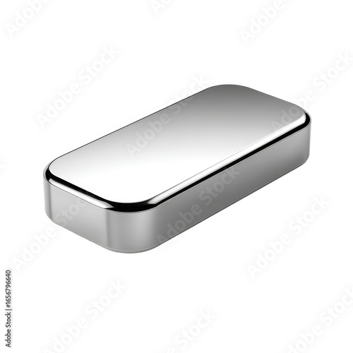 Polished rectangular metal bar, likely a component