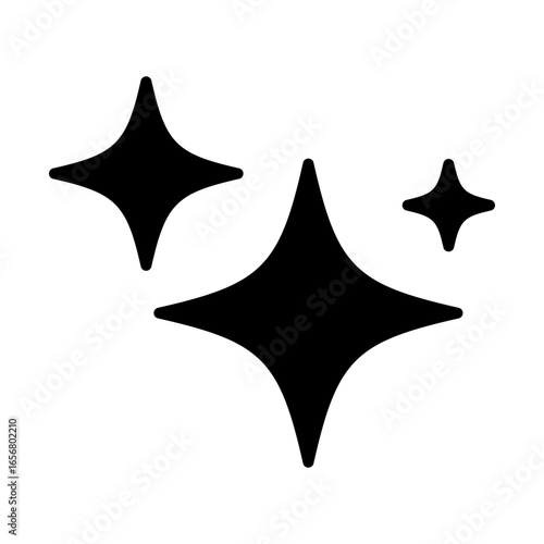 magic sparkle artificial intelligence solid icon