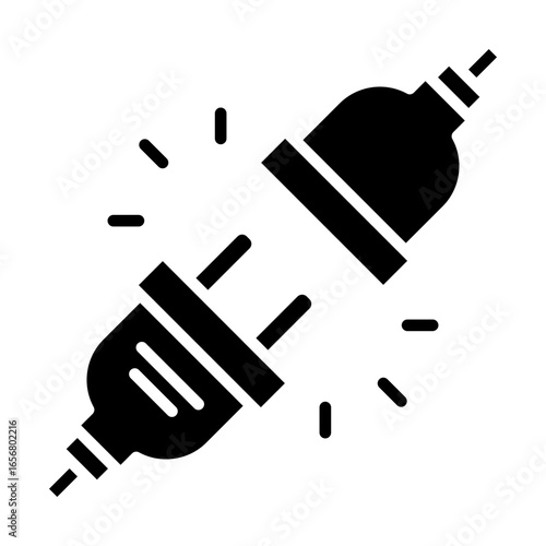 disconnect or unlink solid icon