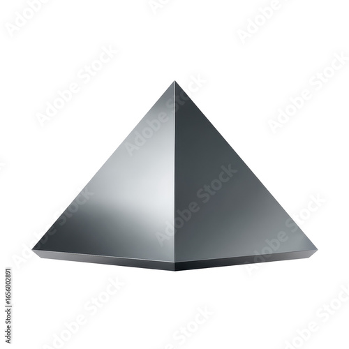 Free Download Gray metallic pyramid, sharp angles - GFXLoad