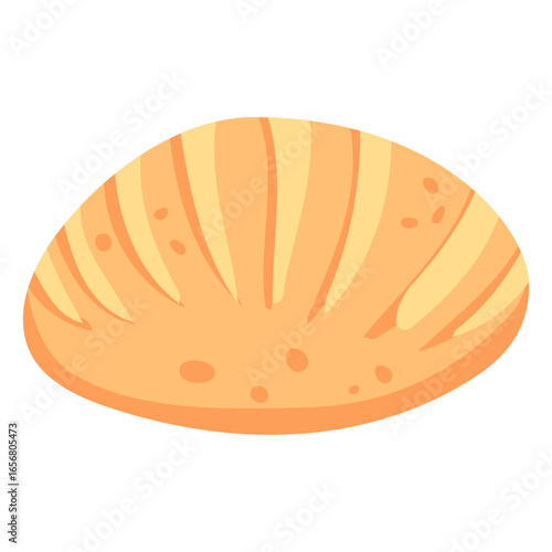 Bread loaf flat