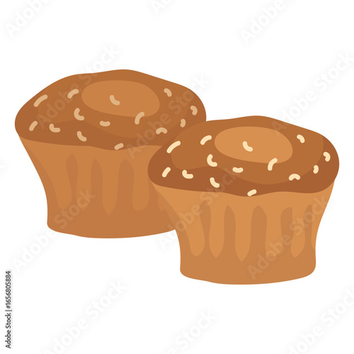 Cake pastry flat