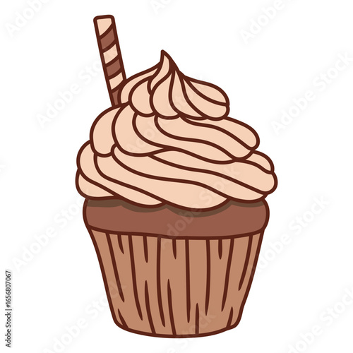 Cupcake color stroke sweets
