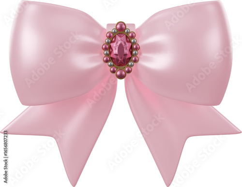ribbon bow_3D Illustration