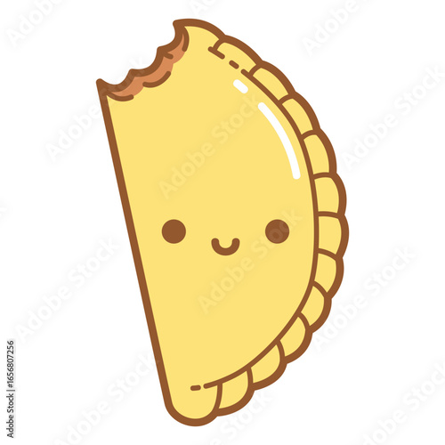 Cute empanada cartoon