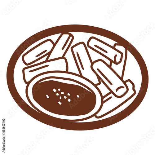 Delicious plate of appetizers design