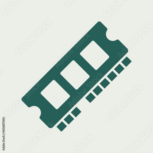 Computer Memory trendy useful vector Illustration design attractive colorful background