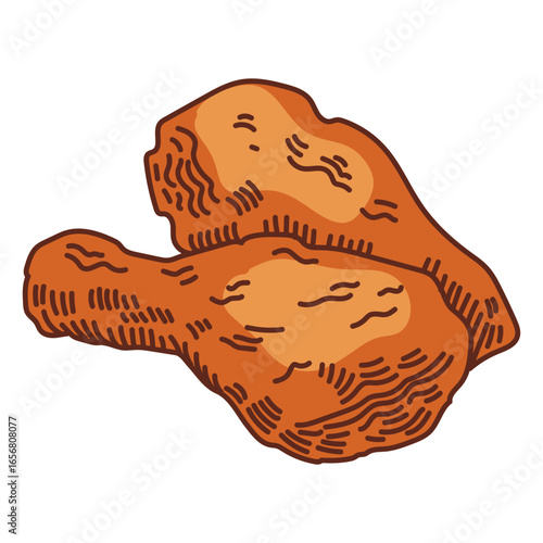 Food illustration chicken
