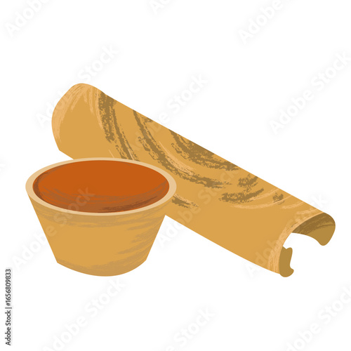Indian dish dosa flat