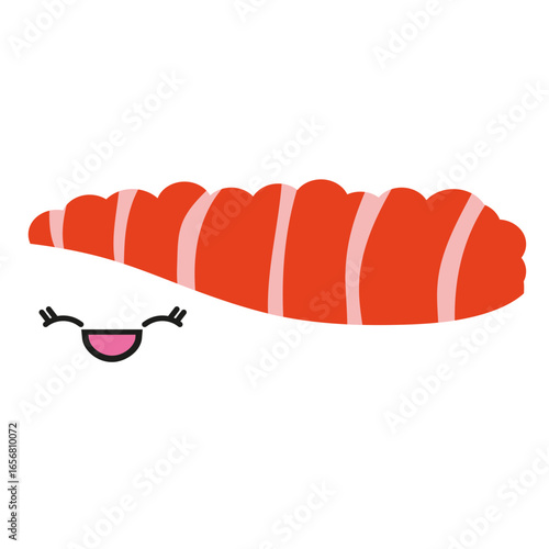 Kawaii face tuna sashimi sushi
