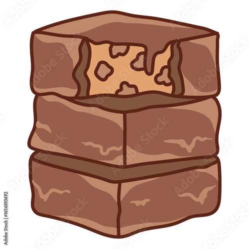 Mouthwatering chocolate brownie