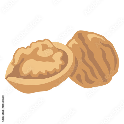 Nuts flat food