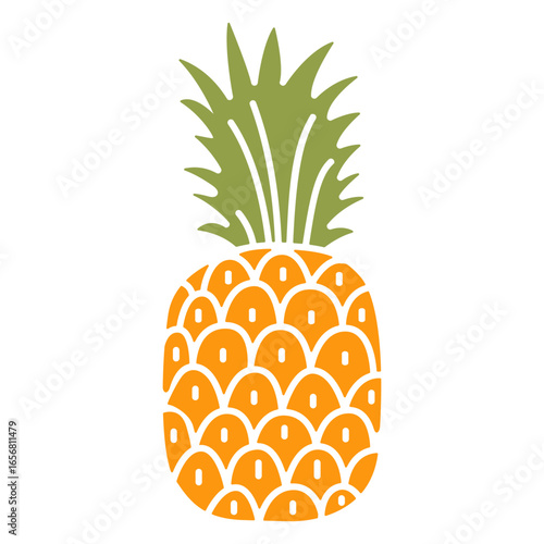 Pineapple cut out food