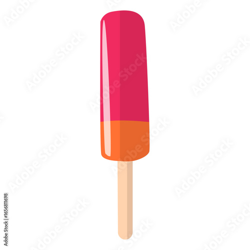 Pink popsicle illustration
