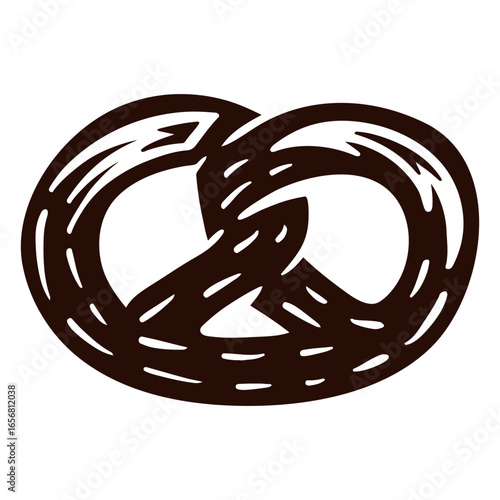 Pretzel cut out food
