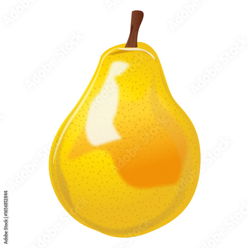 Realistic pear