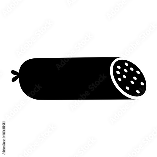Salami sausage black