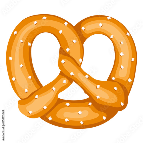 Soft pretzel illustration