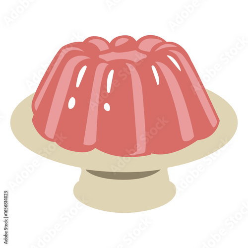 Strawberry jelly semi flat