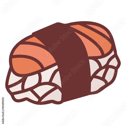 Sushi japanese food polygonal
