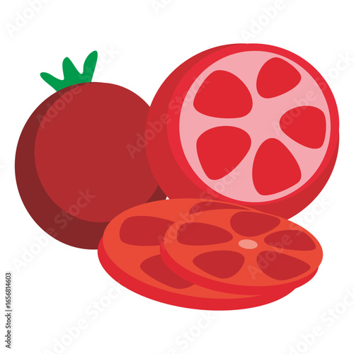 Tomatoes cartoon