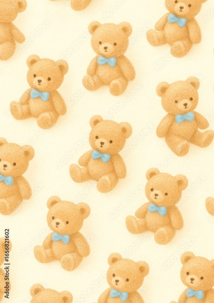 Obraz premium Cute teddy bear pattern