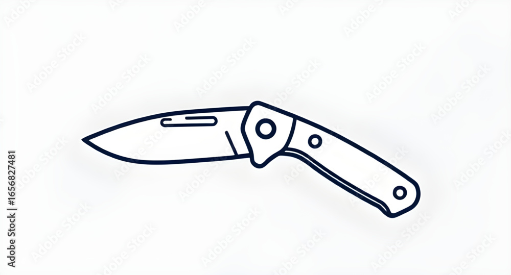 Fototapeta premium knife illustration, cooking knife, knife drawing, knife clipart, knife art, knife icon, knife outline, knife isolated, knife graphic, knife design, knife tool, knife silhouette, pocket knife illustrat