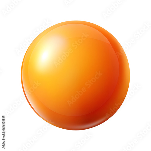 orange glossy sphere