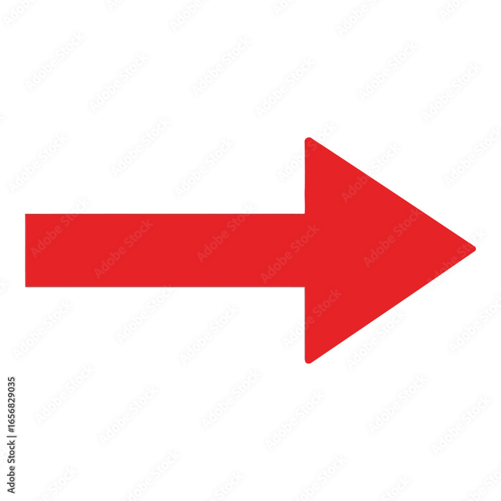Vector art of red arrow pointing to the right Vector art of red arrow pointing to the right