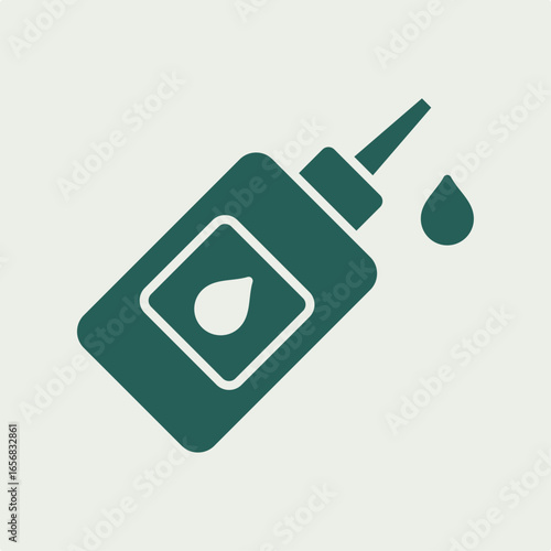Cloth Oil green trendy useful vector Illustration design magnificent colorful background