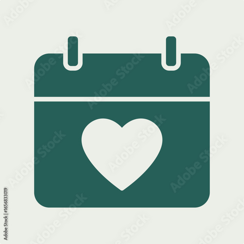 Valentine calender trendy useful vector Illustration design magnificent colorful background