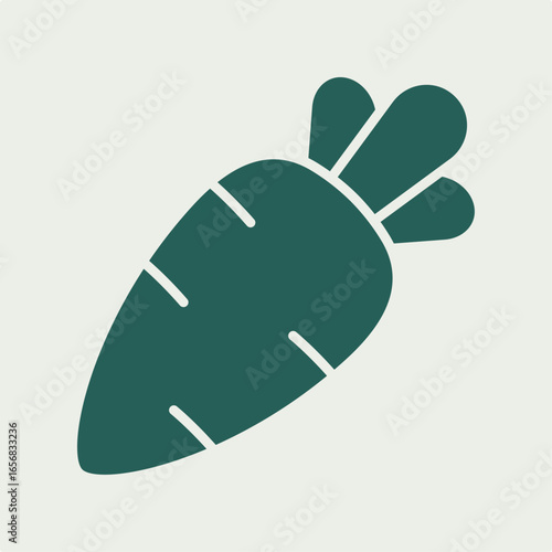 Fat Carrot trendy useful vector Illustration design beauteous colorful background