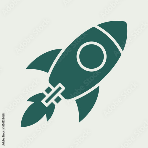 Rocket trendy useful vector Illustration design ravishing colorful background