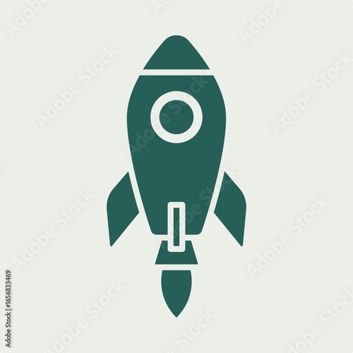 Launch Rocket trendy useful vector Illustration design ravishing colorful background