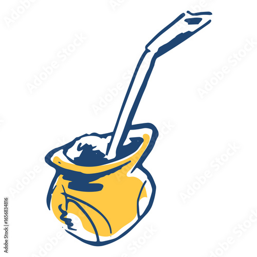 Argentinian mate drink icon