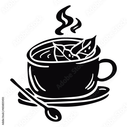 Coca tea leaves black