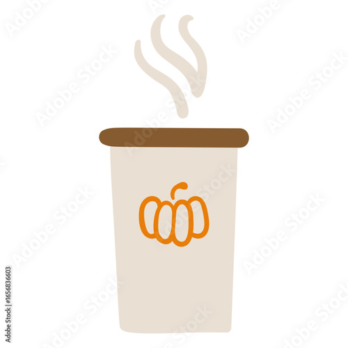 Pumpkin latte cup