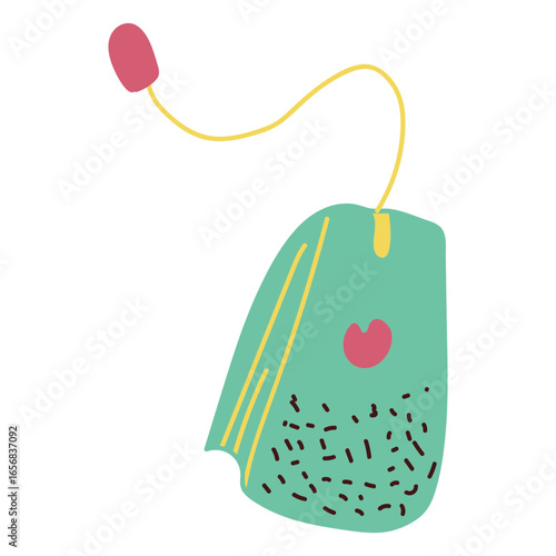 Tea teabag Flat Design
