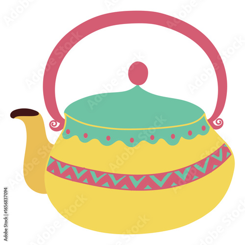 Teapot tea pot pastel tones