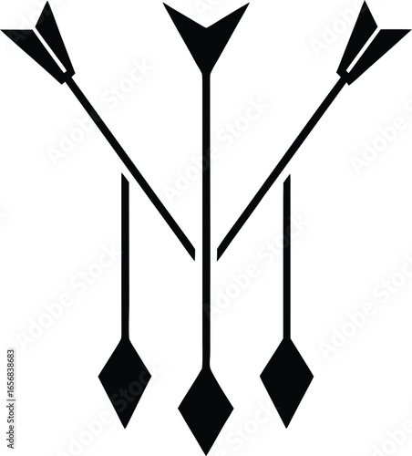 arrow icon sets silhouette vector illustration