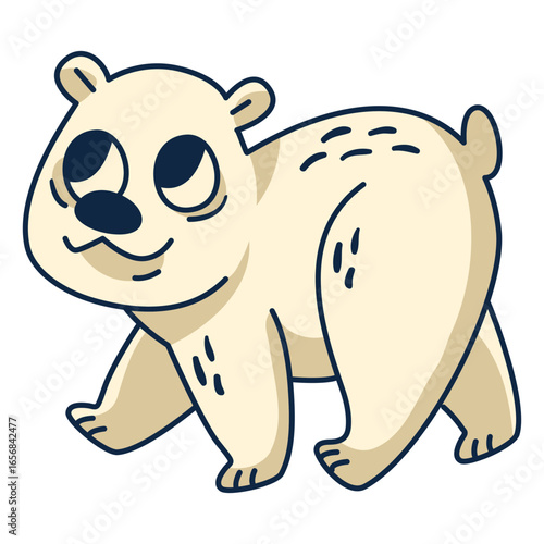Cute polar bear cartoon