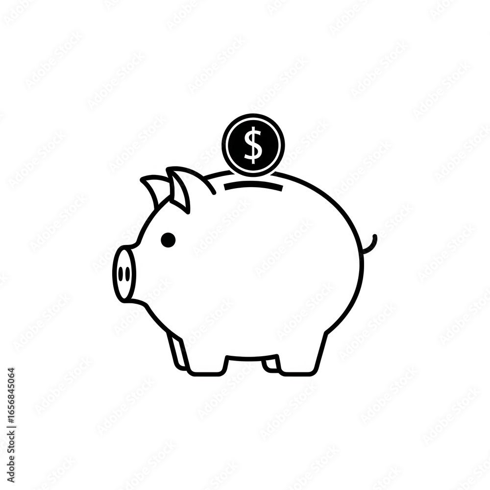 Obraz premium Stylized apple icon isolated on transparent background