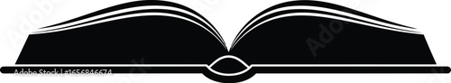 Vector art of open book with light emanating from it, , symbolizing education, knowledge, learning, and the power of reading and literature