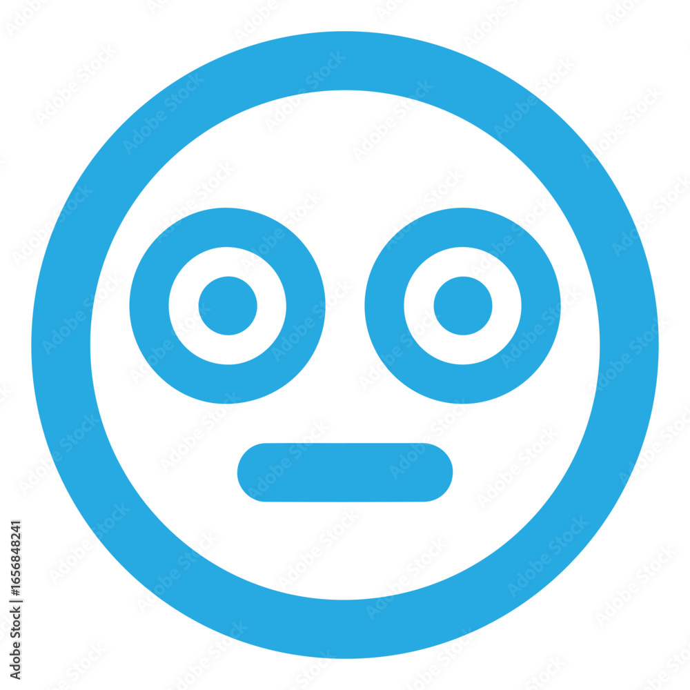 Emoji Face Flushed colored Icon Emoji Face Flushed colored Icon