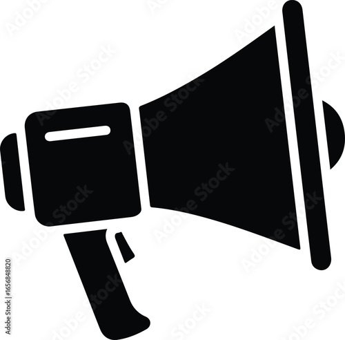 Megaphone bullhorn icon for announcement and communication
